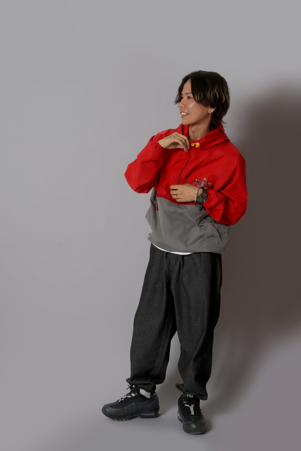 Gryffindor Anorak × Gray Denim｜STYLE SET 02