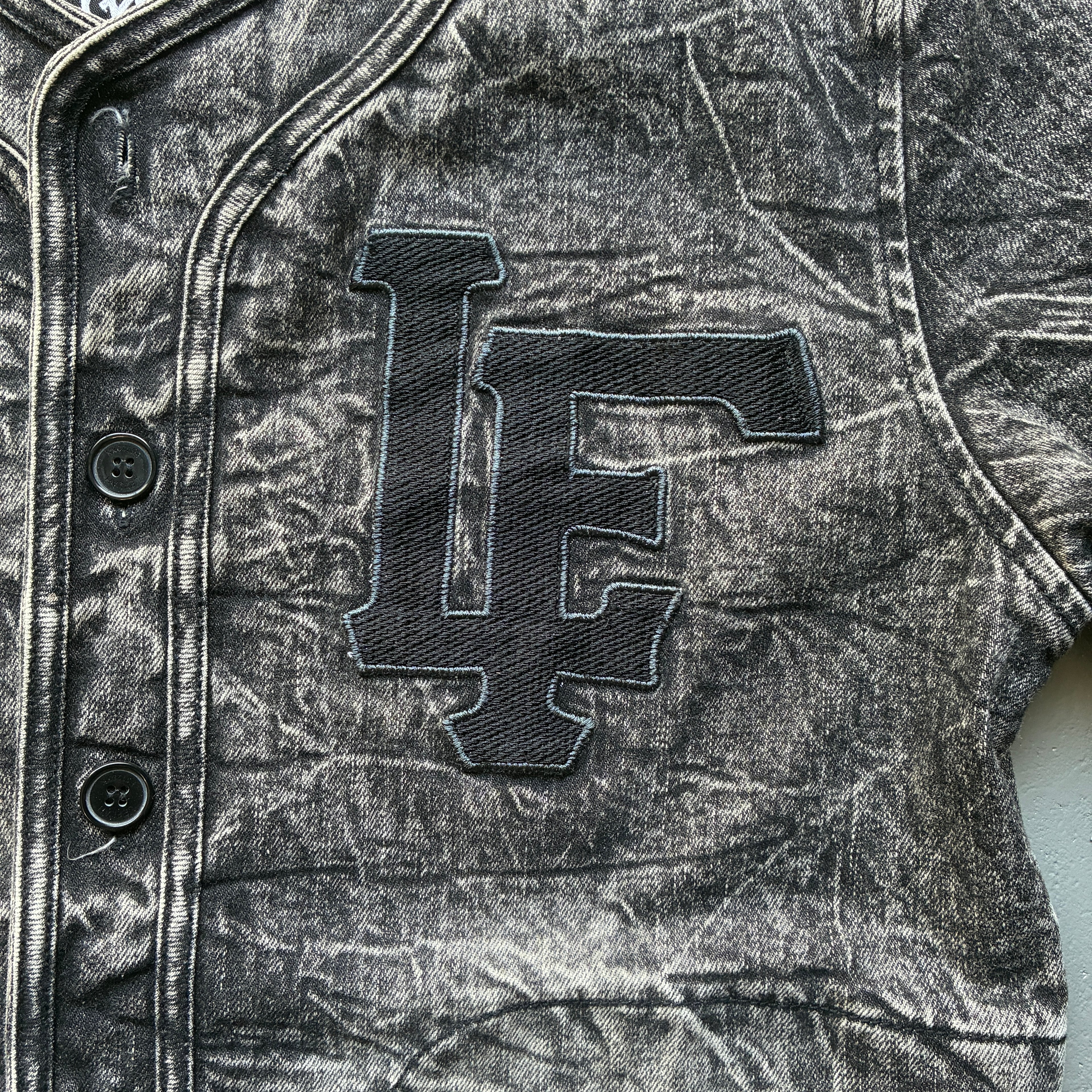 LEFLAH デニムベースボールシャツ