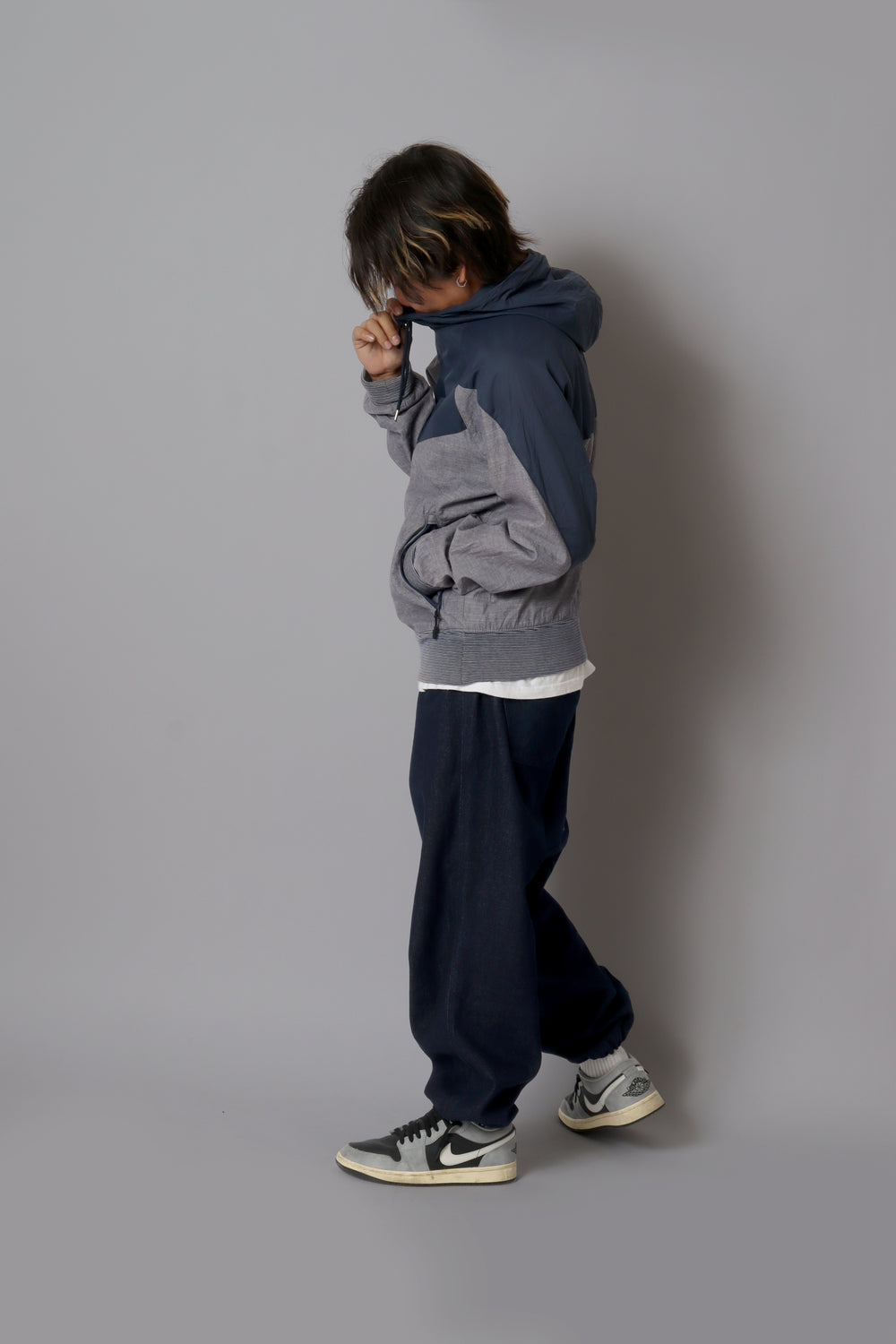 NIKE Hoodie × Indigo Denim｜STYLE SET 01