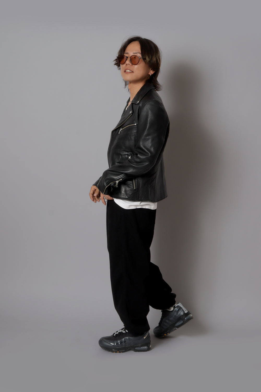 BEAMS Double Riders Jacket × Black Denim｜STYLE SET 03