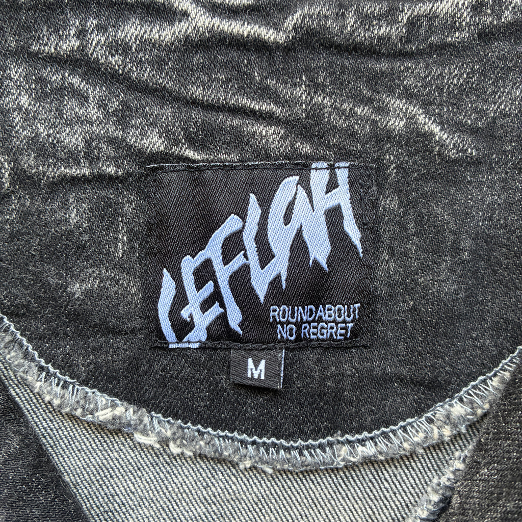 LEFLAH デニムベースボールシャツ