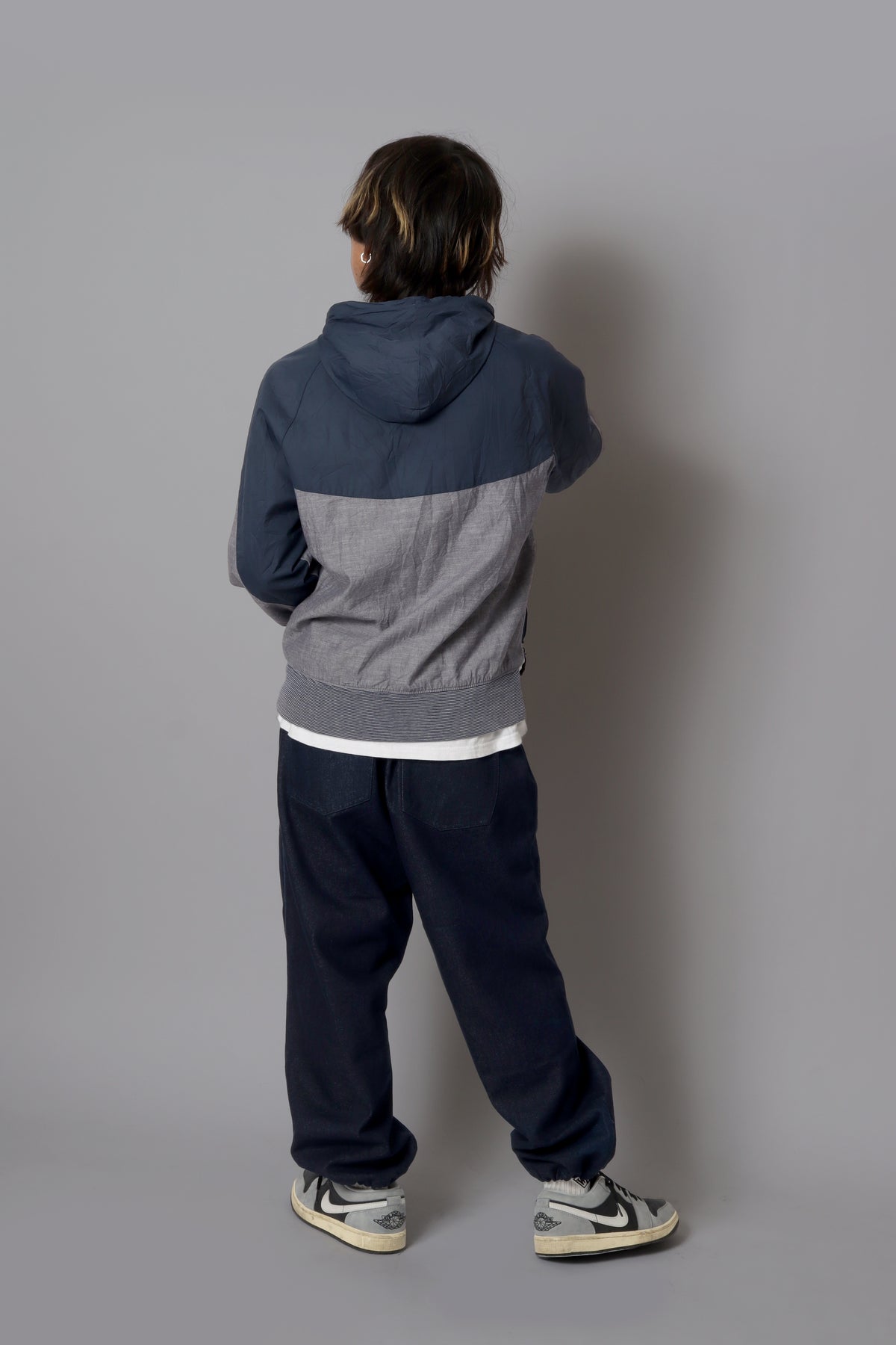 NIKE Hoodie × Indigo Denim｜STYLE SET 01
