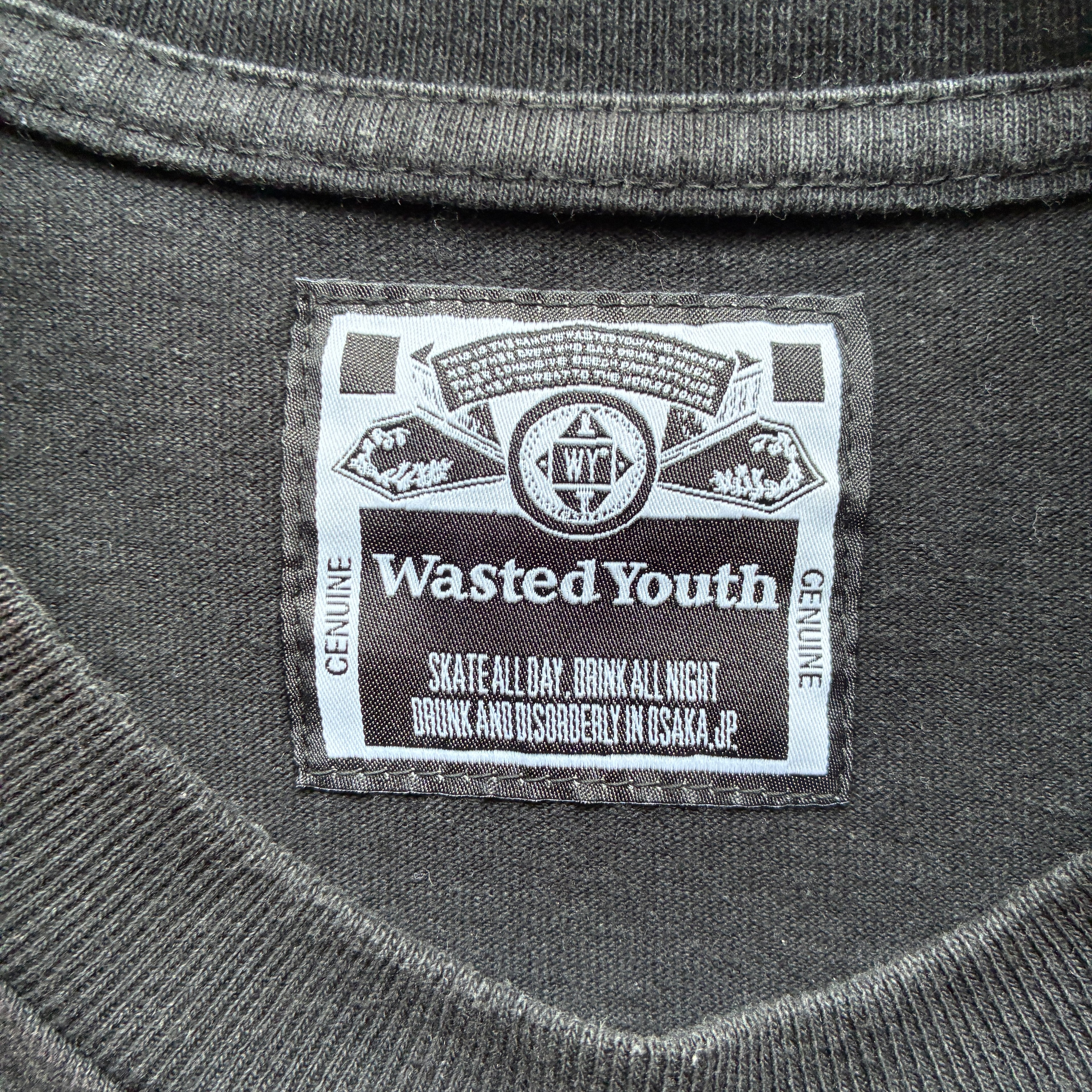 Wasted Youth / VERDY】バックプリント Flower & Skull Hand Tシャツ