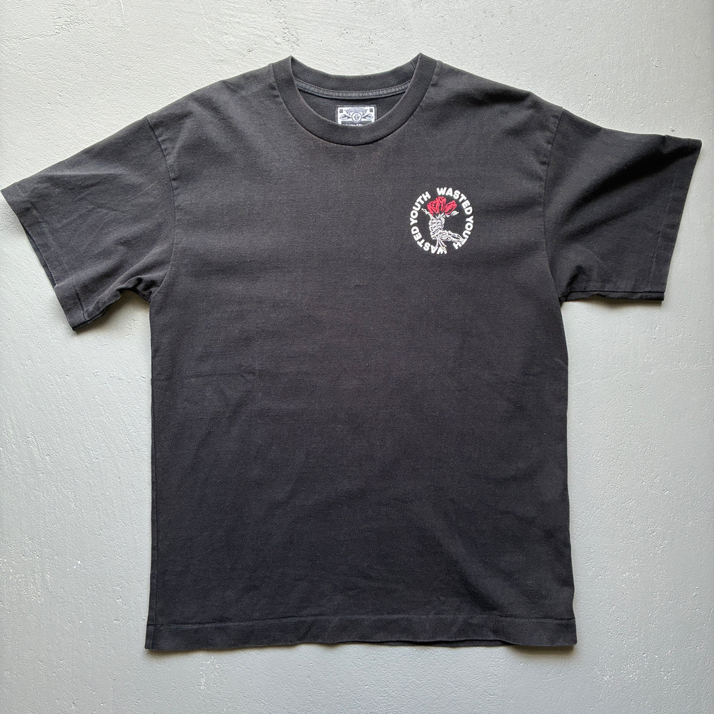 Wasted Youth / VERDY】バックプリント Flower & Skull Hand Tシャツ