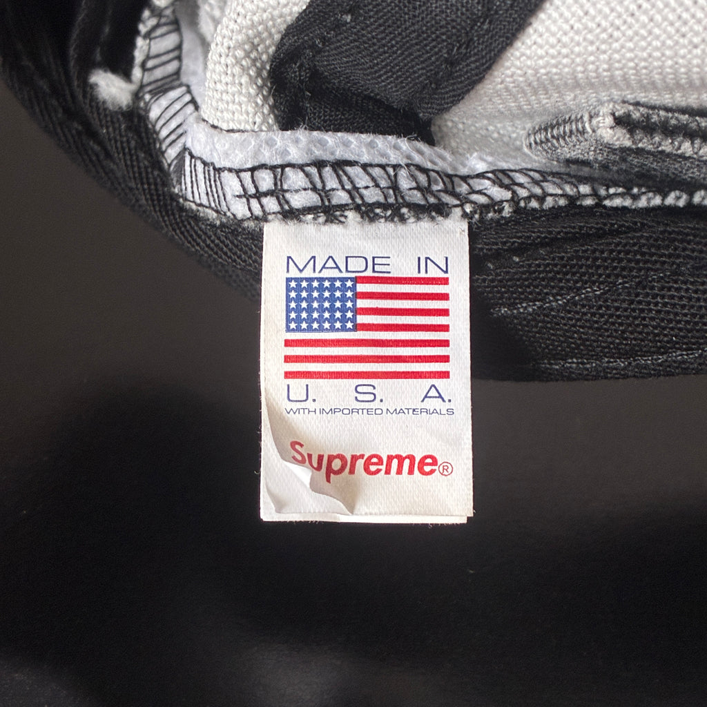 Supreme Pigment Coated S Logo 6-Panel "Black"