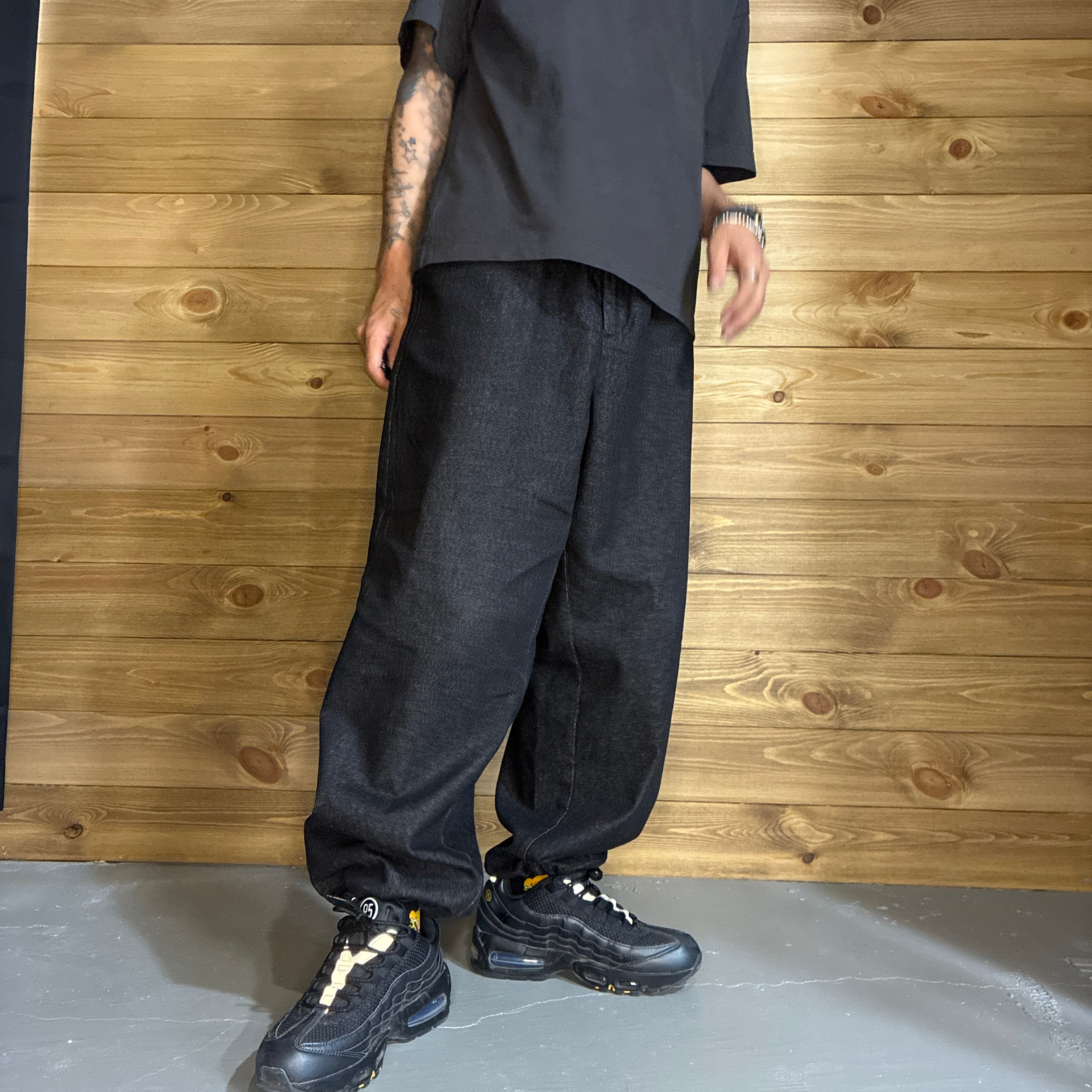 Drawcord Wide Denim