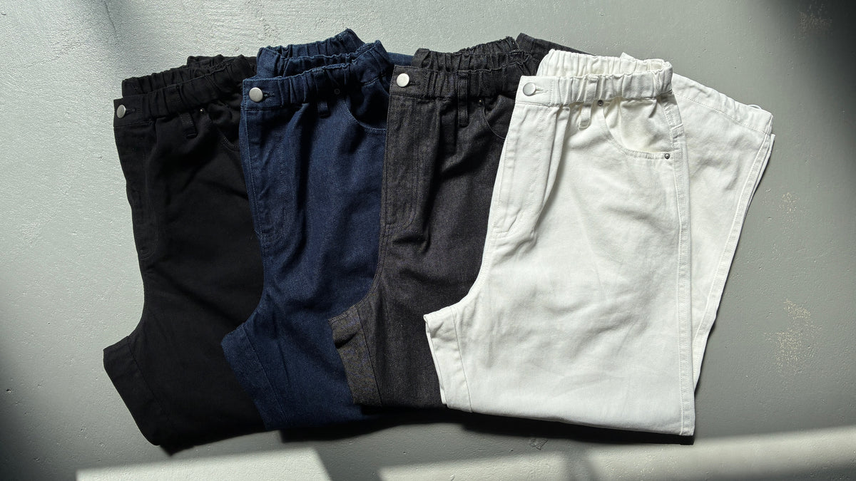 Drawcord Easy Wide Denim