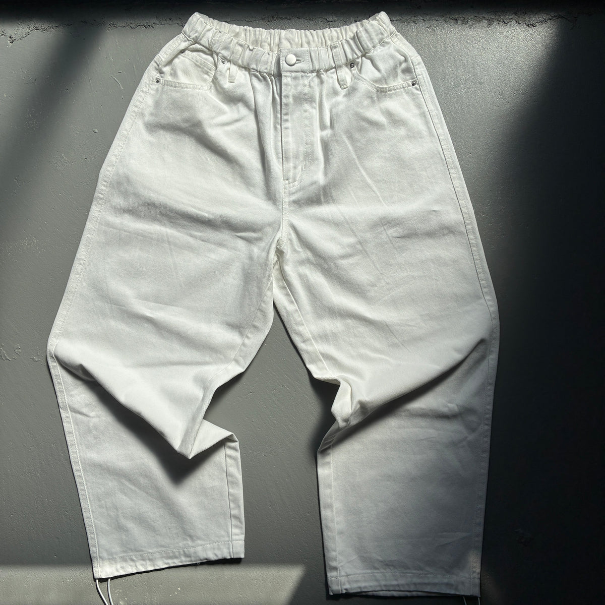 Drawcord Easy Wide Denim