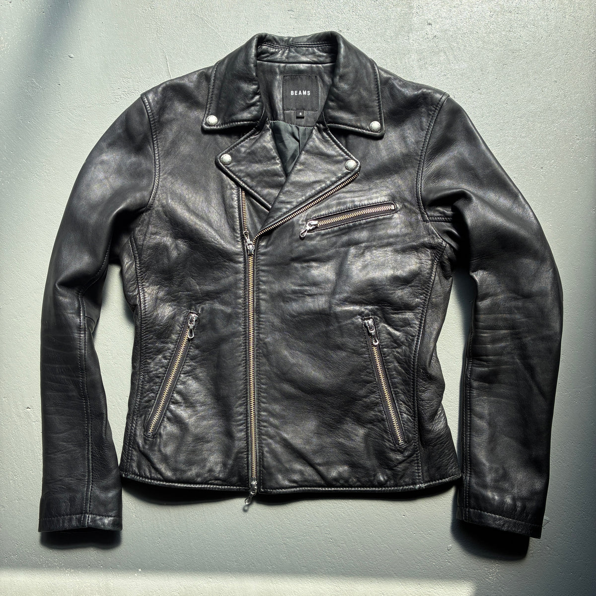BEAMS Double Riders Jacket × Black Denim｜STYLE SET 03