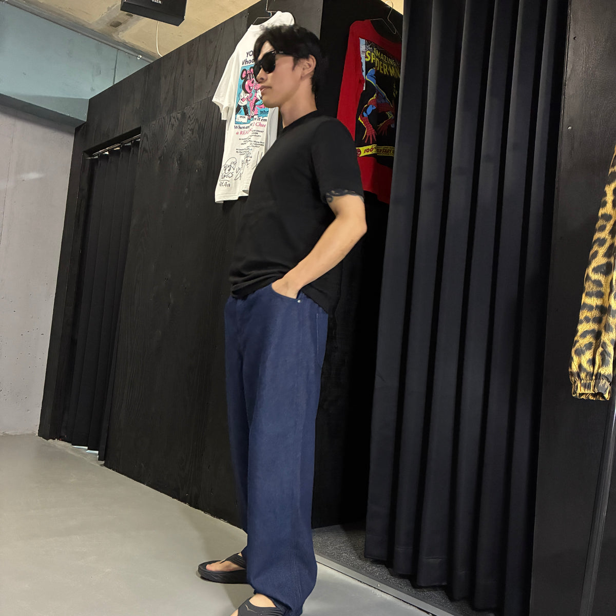 Drawcord Easy Wide Denimを
      身長160cm
      ・体重56kg
      ・Sサイズ
      ・INDIGOカラー
      で着用した例
